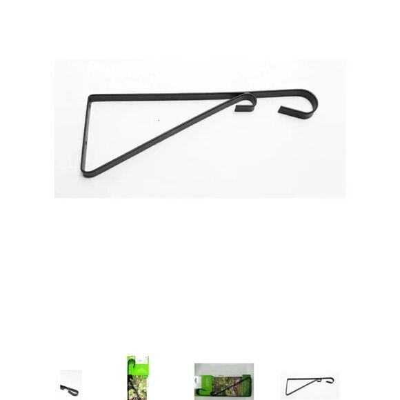 Plant Bracket Mainstays Black Iron Plant Bracket 12 inch NWT - Picture 4 of 12